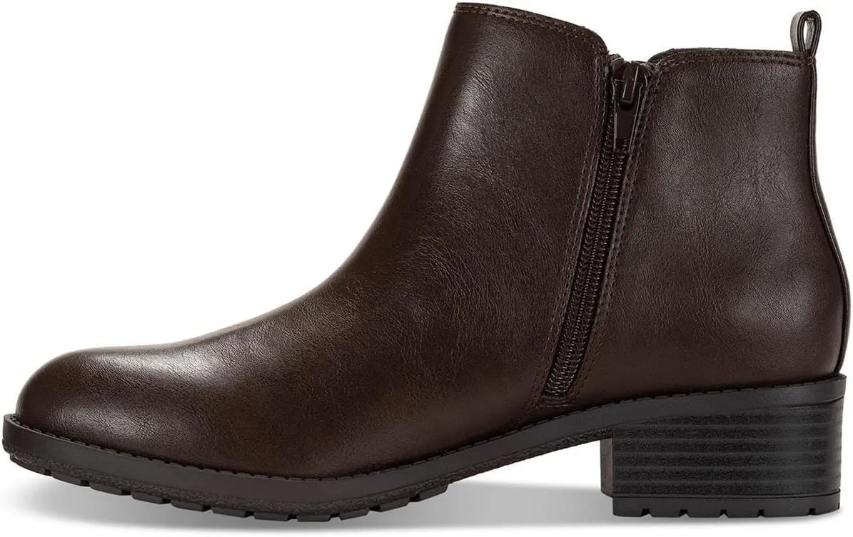 Style & Co. Womens GARNERR Stretch Faux Leather Ankle Boots
