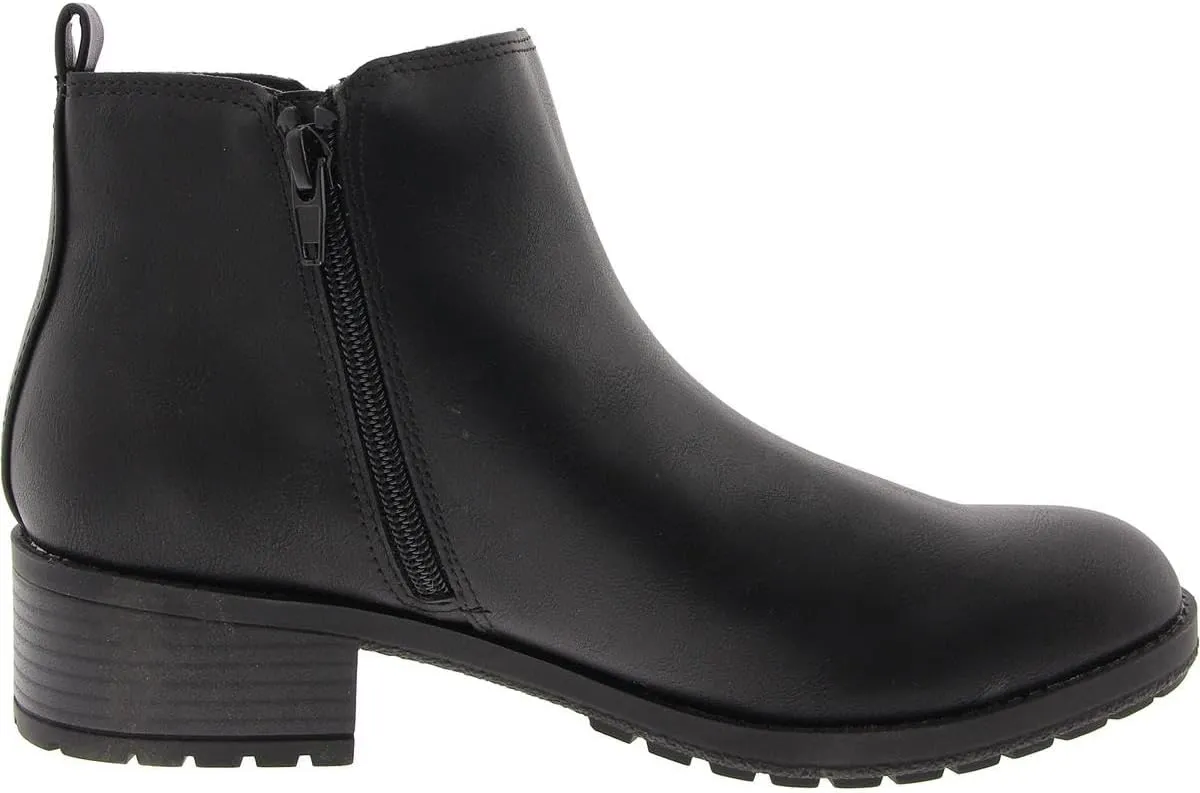 Style & Co. Womens GARNERR Stretch Faux Leather Ankle Boots