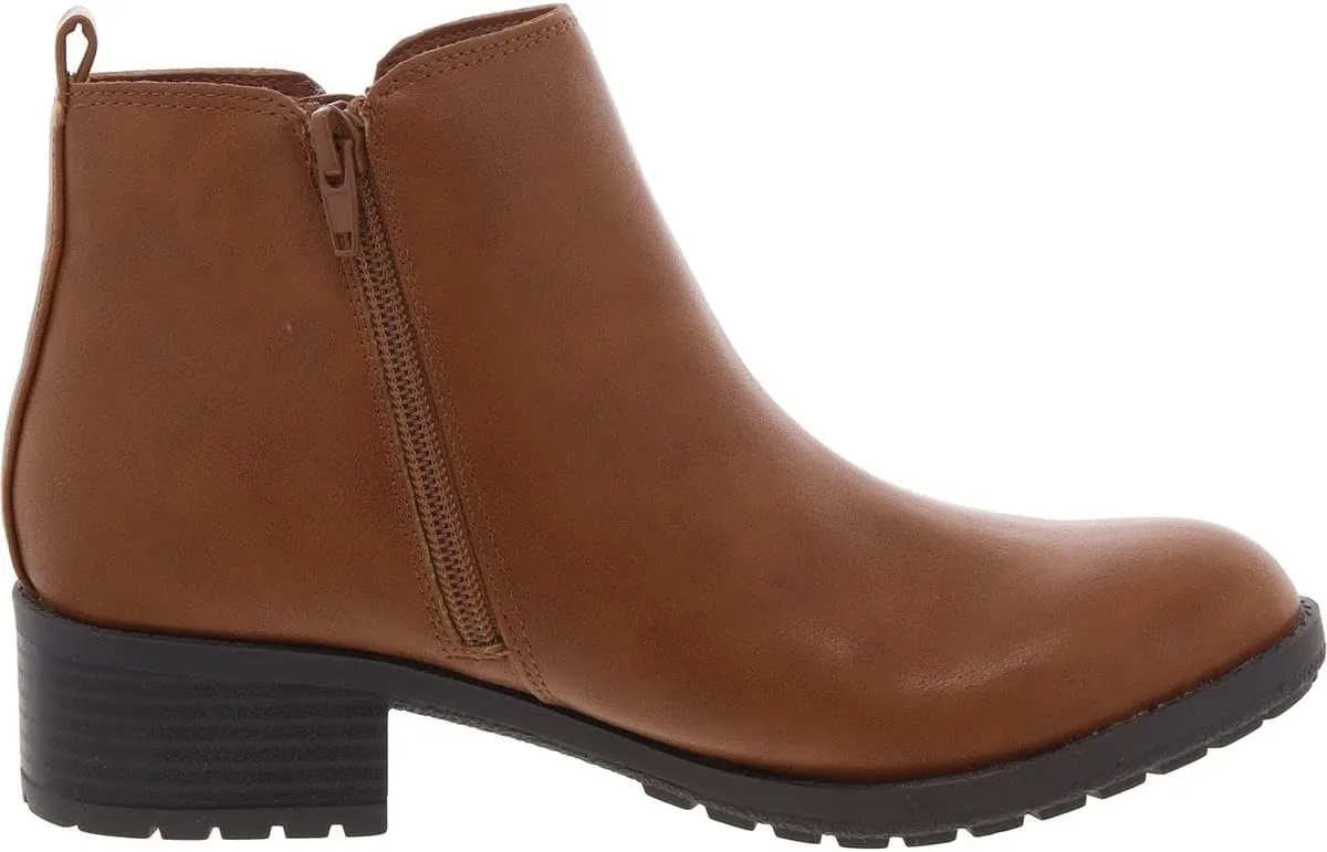 Style & Co. Womens GARNERR Stretch Faux Leather Ankle Boots