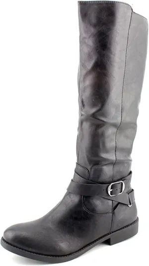 Style & Co. Womens Madixe Faux Leather Knee High Riding Boots