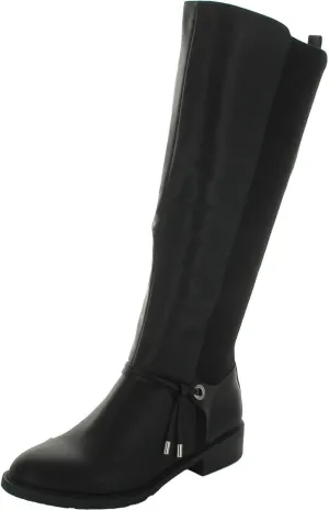 Style & Co. Womens Verrlee Faux Leather Riding Knee-High Boots