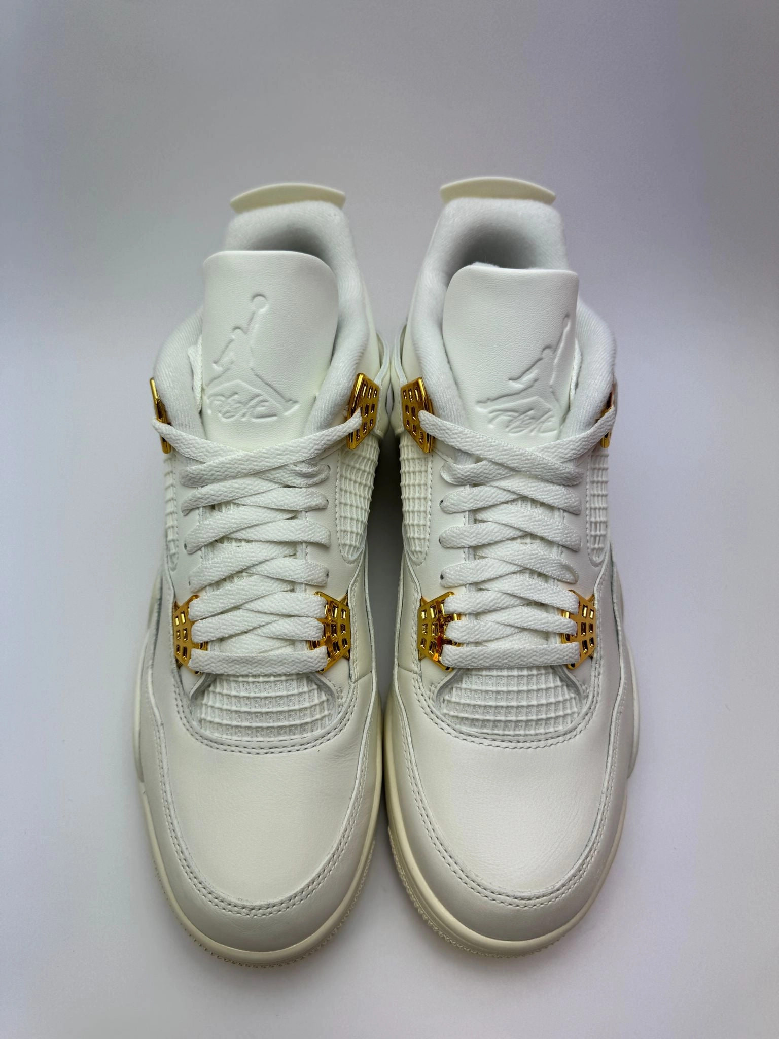 Jordan 4 Retro "Metallic Gold" reinforced - toe shoes rectangular - design shoes