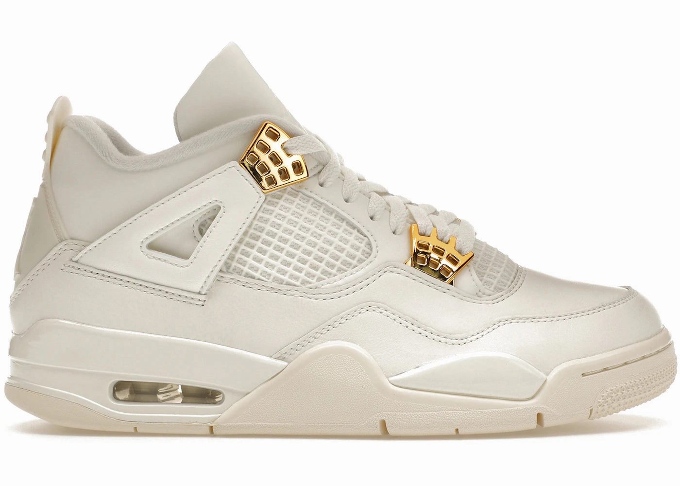 Adjustable Midfoot Strap Bounce Walk Jordan 4 Retro Metallic Gold