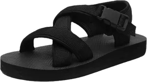 Summer Thick Bottom Sandals for Men Adjustable Strap Recovery Sandals Comfortable Walking Sandals Beach Shoes