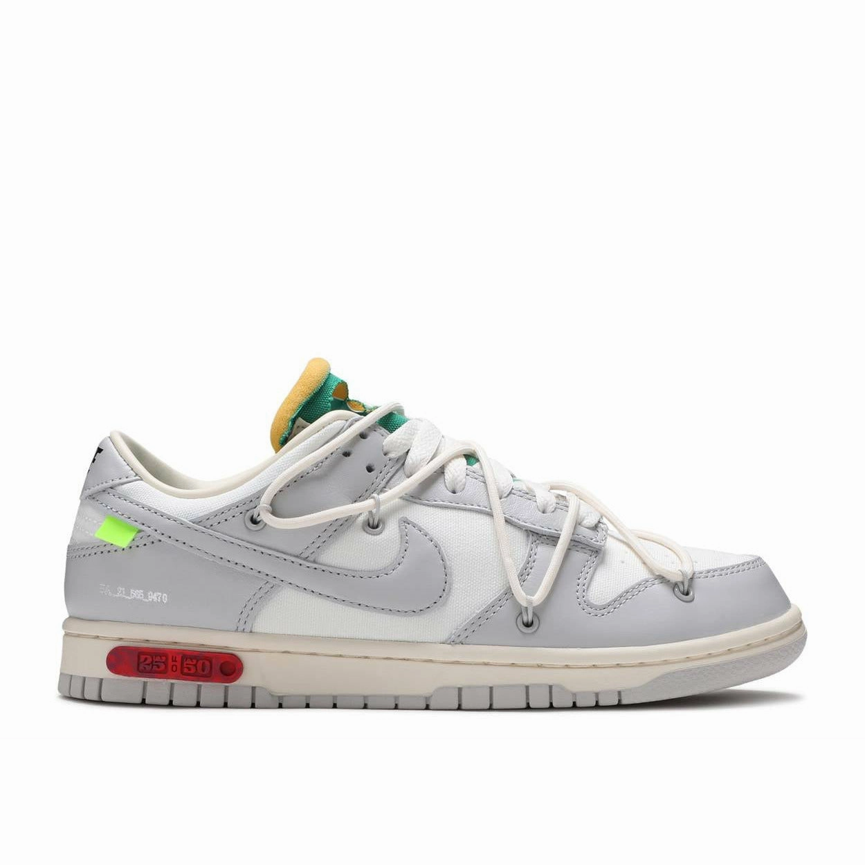 Off-White X Dunk Low "Lot 25" (2021) obstacle - course shoes air - filled running gear