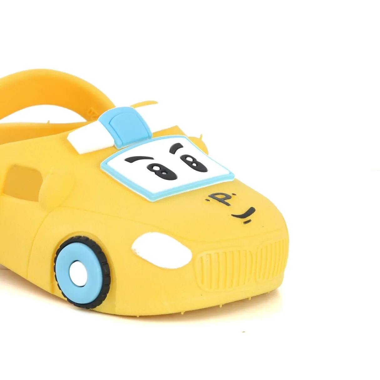 Sunny Raceway Yellow Car Pattern Clogs for Boys by Yellow Bee