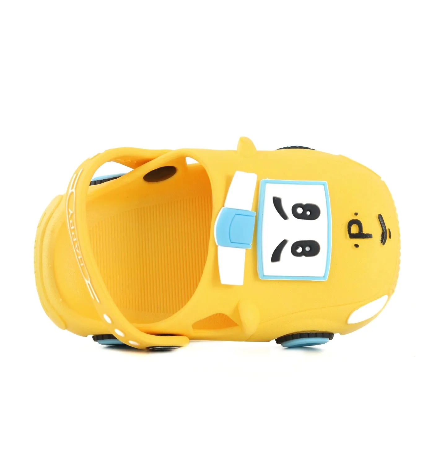 Sunny Raceway Yellow Car Pattern Clogs for Boys by Yellow Bee