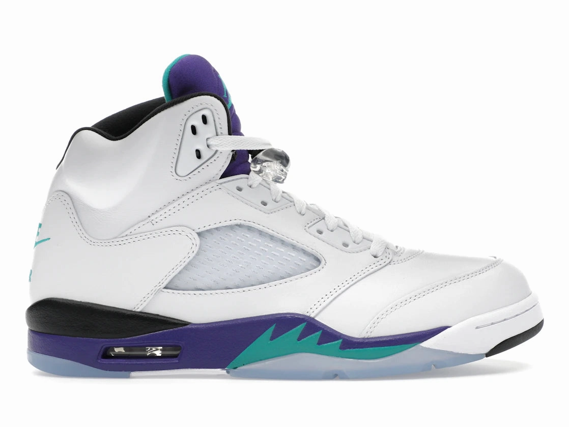 Stackable heavy - duty sole shoes Jordan 5 Retro Grape (2025)