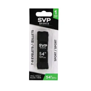 SVP Sports - 54in Shoelace (Oval) (DM21167 OVAL-BLK-54)