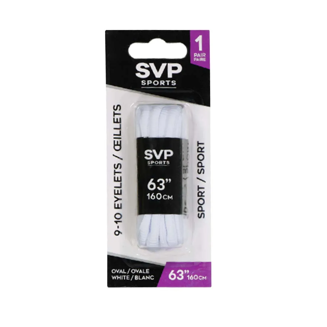 SVP Sports - 63in Shoelace (Oval) (DM21167 OVAL-WHT-63)