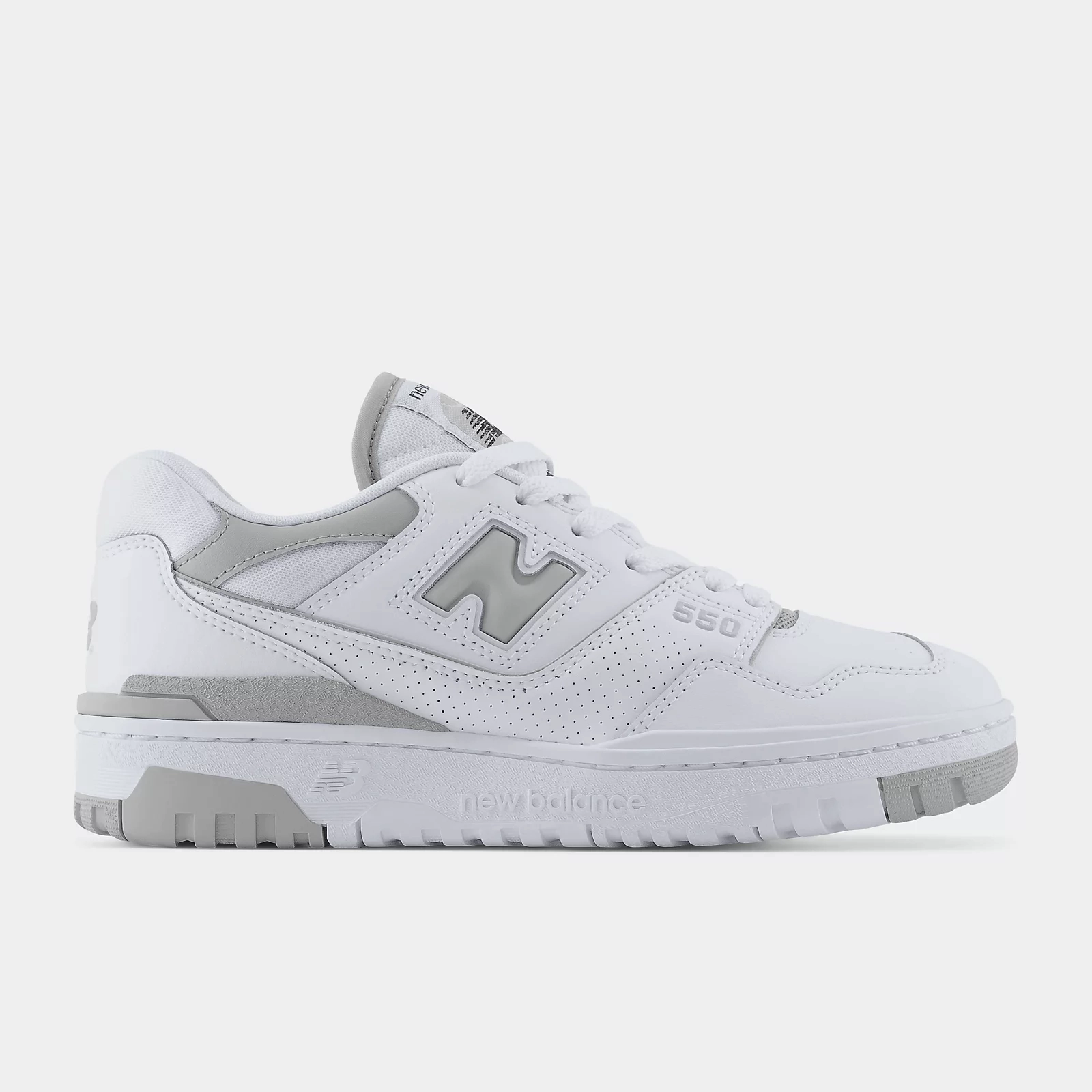Women's New Balance 550 'White/Raincloud' Power Walk Rolling Motion Design