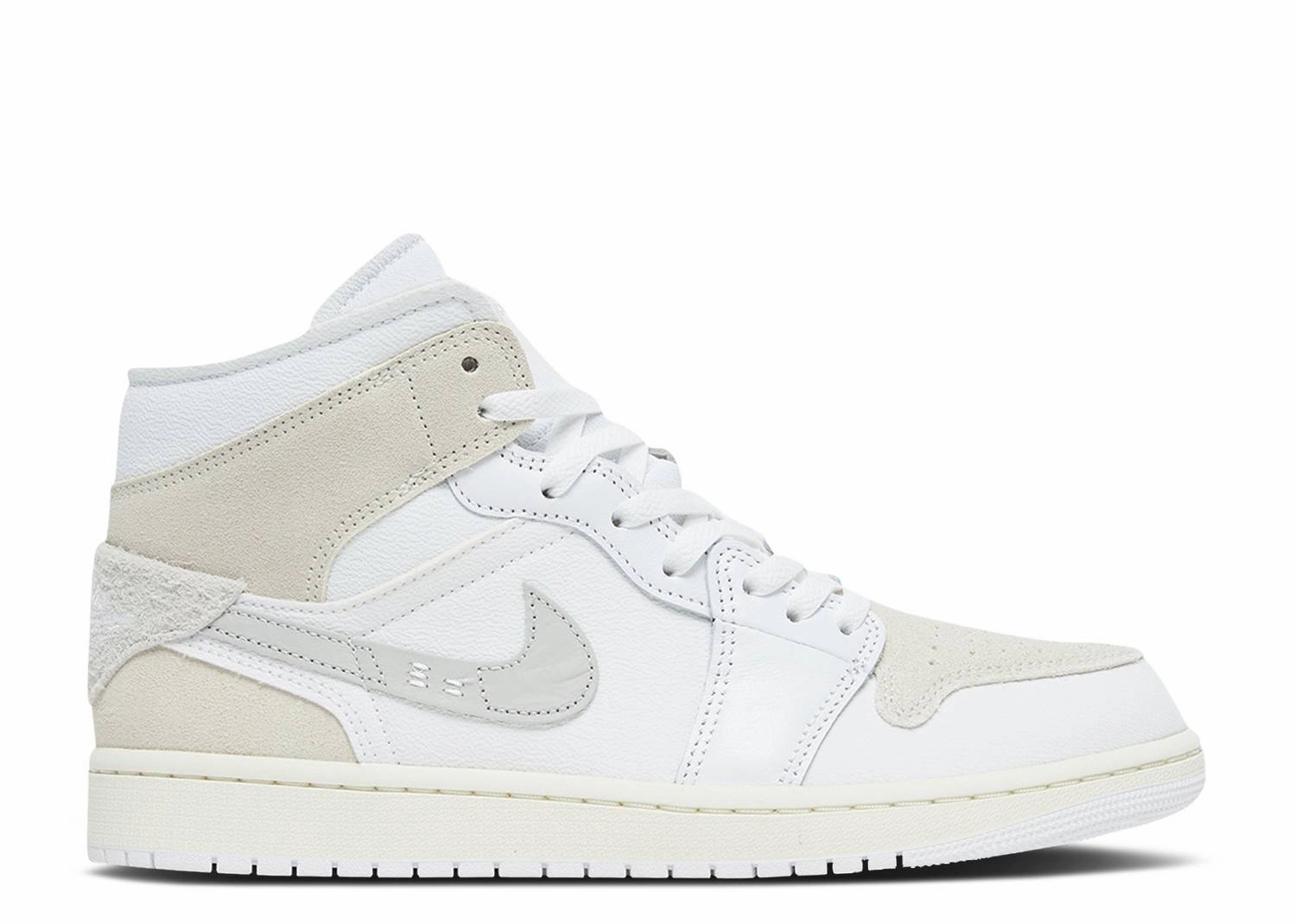 Air Jordan 1 Mid SE Craft "Inside Out White Sail" (Wilmington Location) Sleek Option