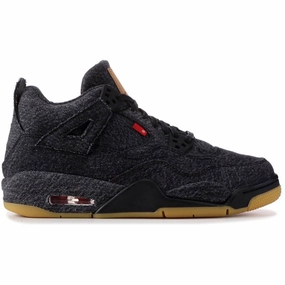 lightweight pants Levis X Air Jordan 4 Retro "Black Denim" (GS / Juniors) (2018)
