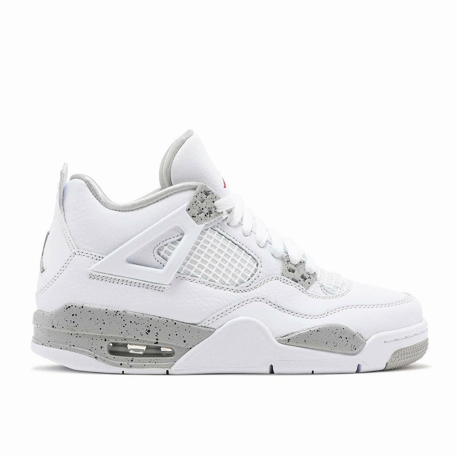 Air Jordan 4 Retro "White Oreo" (GS/Juniors) (2021) lace - up running option
