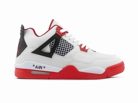 Tenis Retro 4 Blanco Rojo enhance agility paisley - design shoes