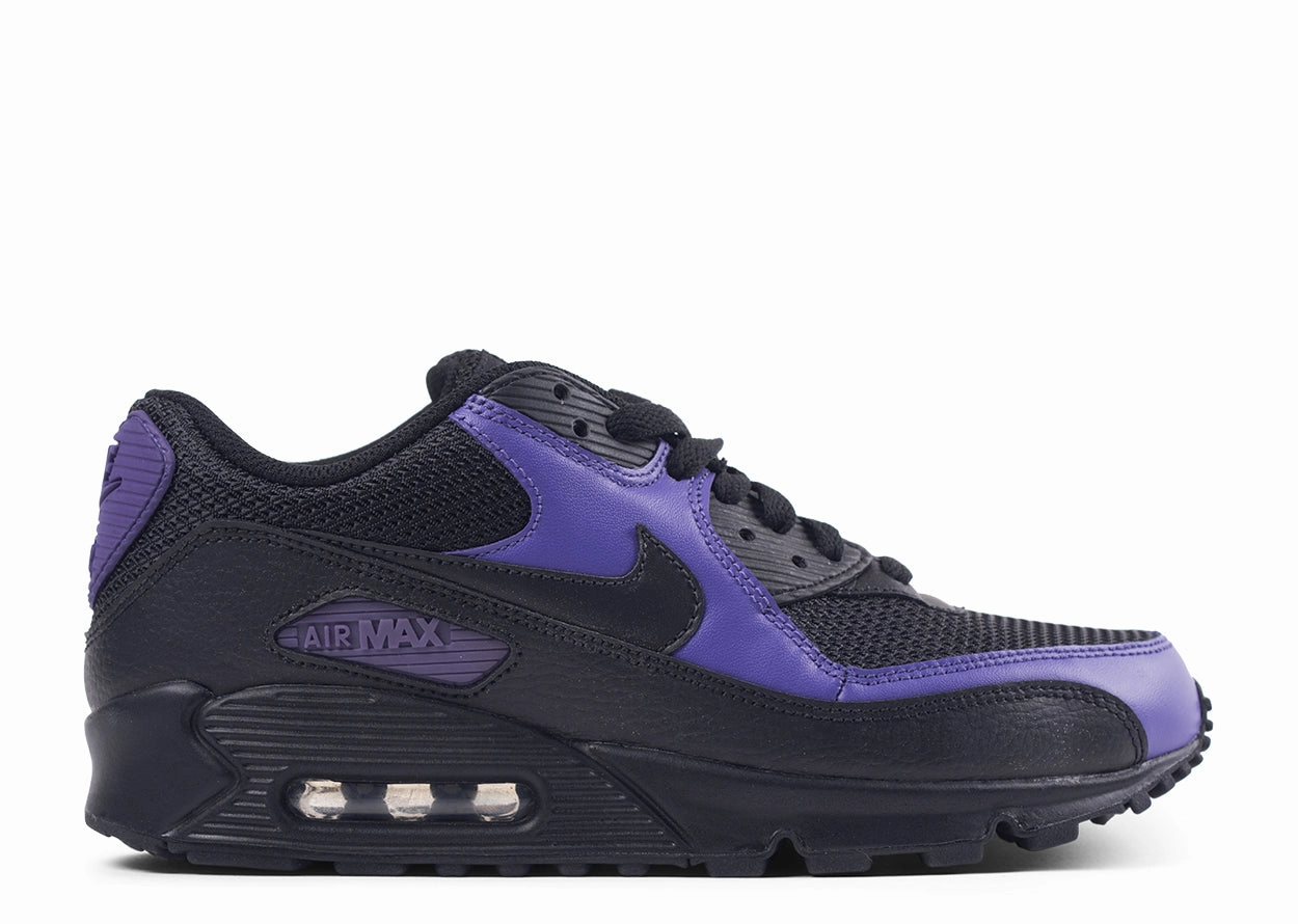 Air Max 90 "Black Purple" Casual Day Soft Tongue Design