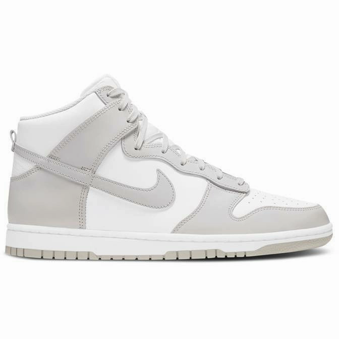 Comfortable Upper high - performance all - terrain shoes Dunk High Retro "White Vast Grey" (2021)