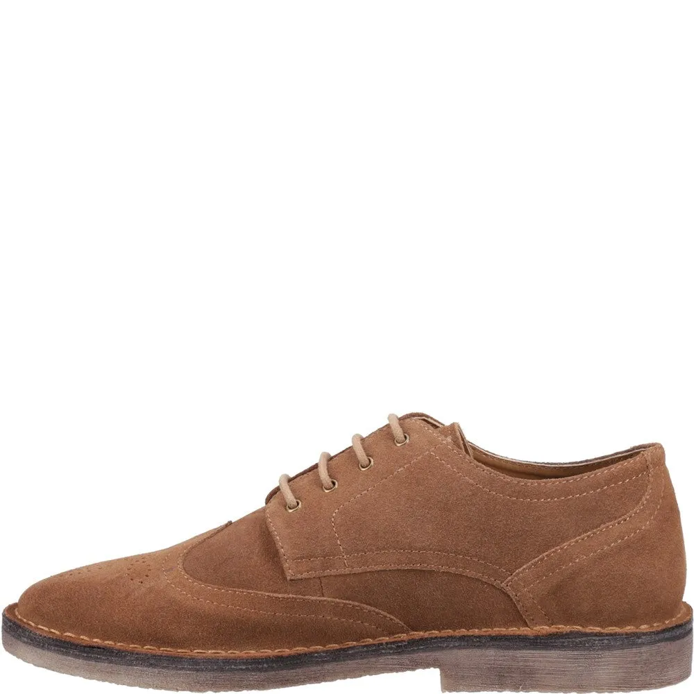 Tan Samson Wingtip Lace Up Shoes