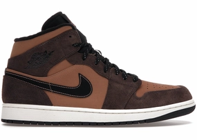 Jordan 1 Mid SE Dark Chocolate Sleek Silhouette