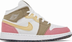 Air Jordan 1 Mid 'Pastel Grind' All-Purpose Wear Tennis