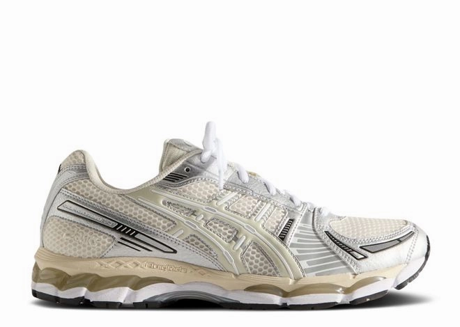 ASICS Gel-Kayano 12.1 Ronnie Fieg Cream Pure Aqua Comfortable Ball splatter - paint running wear