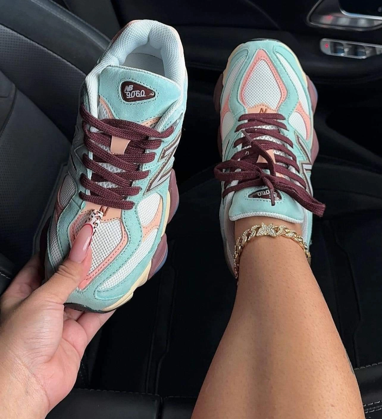 Comfortable Running Ergonomic Heel Counter New Balance 9060 Clay Ash