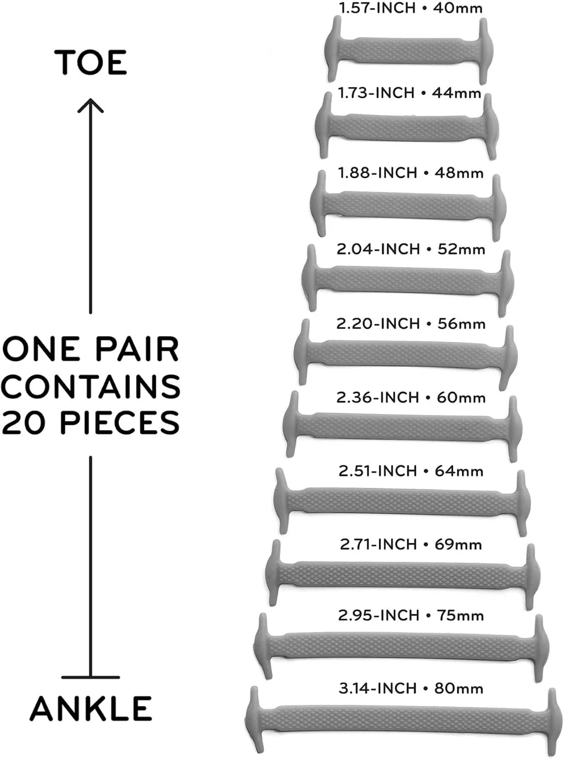 THE ORIGINAL STRETCHLACE No Tie Shoe Laces for Kids and Adult Stretchy Tieless Silicone Straps