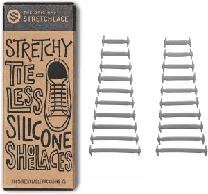 THE ORIGINAL STRETCHLACE No Tie Shoe Laces for Kids and Adult Stretchy Tieless Silicone Straps
