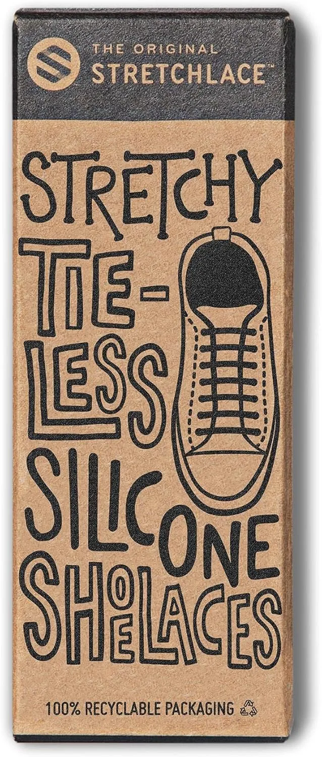 THE ORIGINAL STRETCHLACE No Tie Shoe Laces for Kids and Adult Stretchy Tieless Silicone Straps