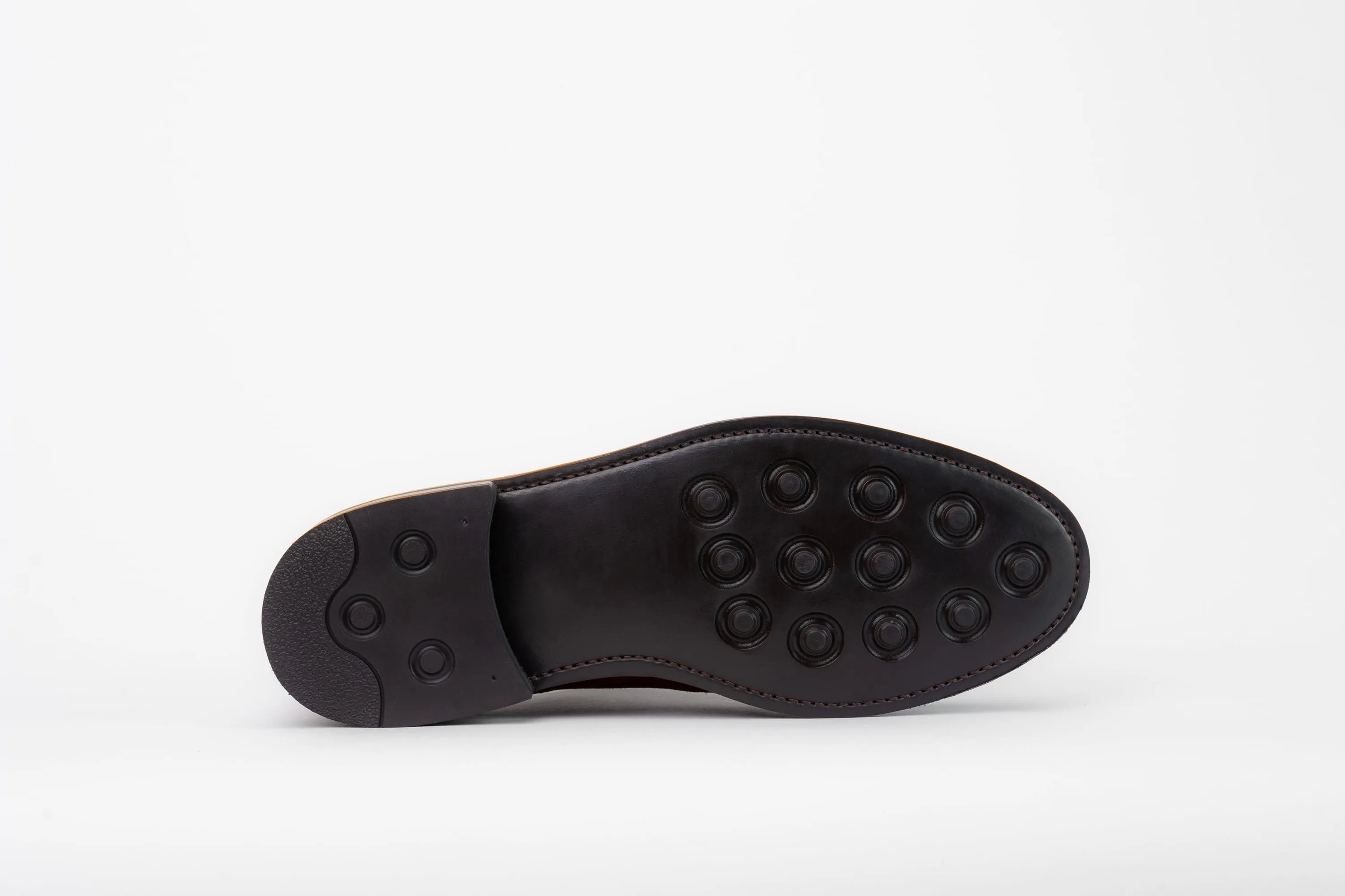 The Plain Toe Blucher - Medium Brown Suede