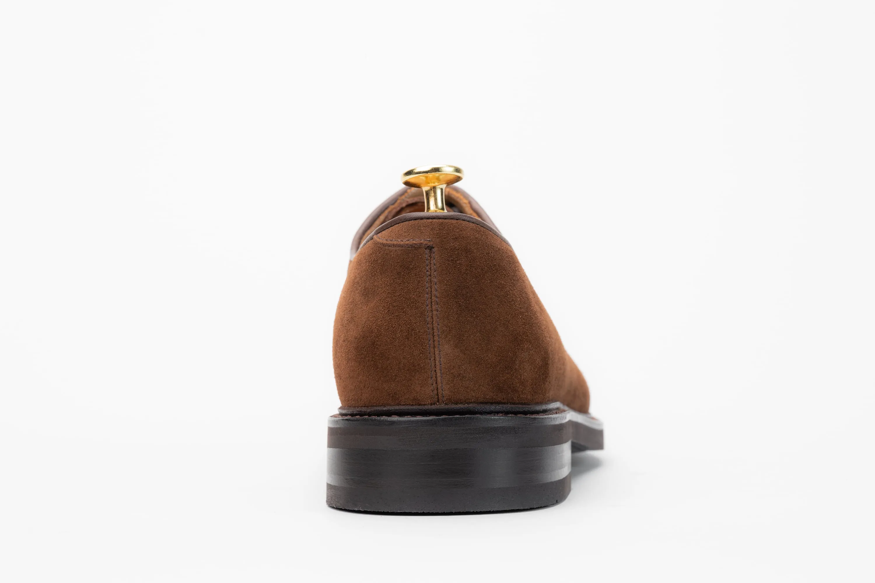 The Plain Toe Blucher - Medium Brown Suede