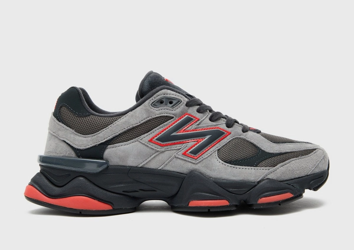 New Balance 9060 black grey red Fit Anywhere