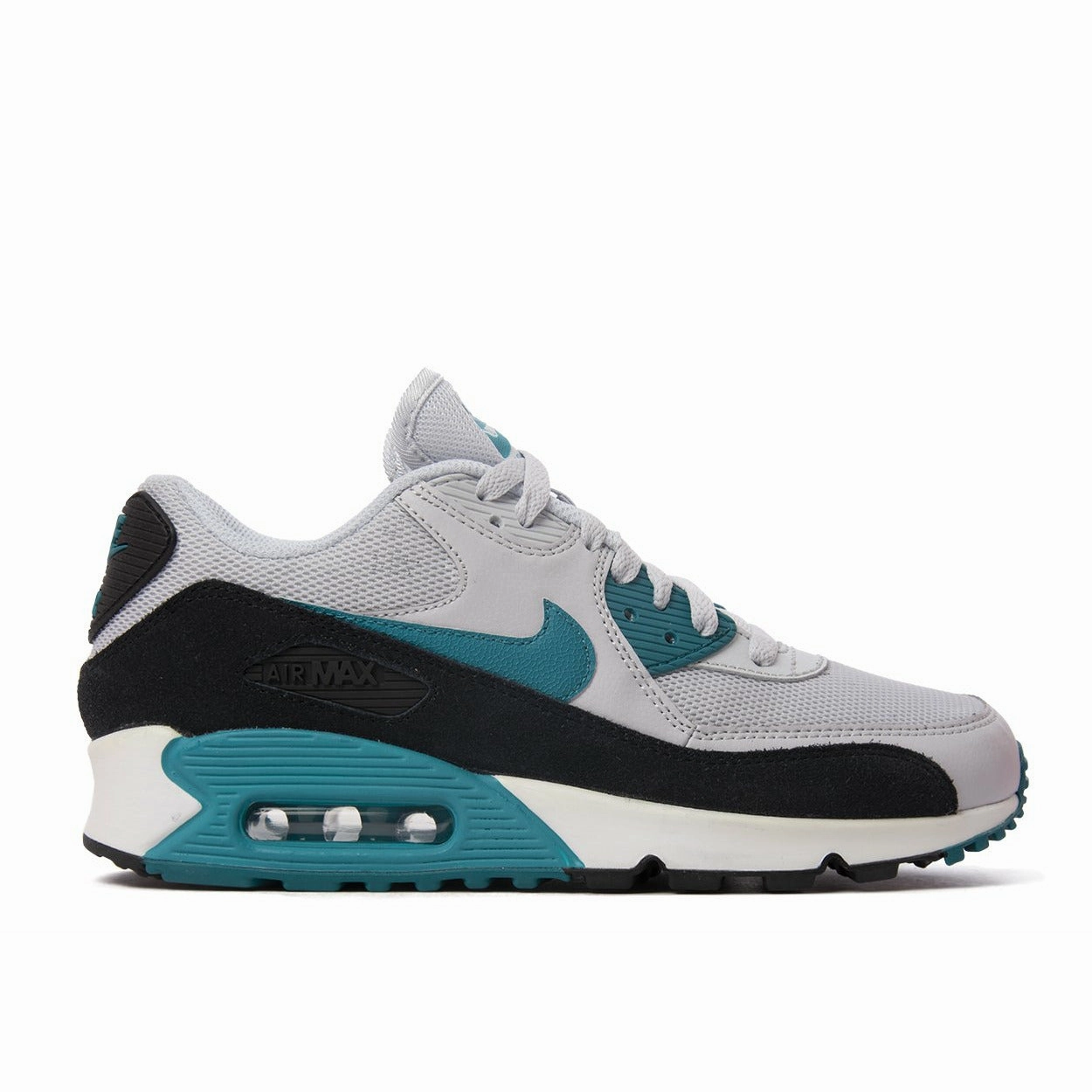 Air Max 90 Essential "Pure Platinum Radiant Emerald" (Wmns) Comfy Step Step Focus
