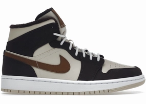 No Hassle Jordan 1 Mid SE Brown Basalt Oatmeal