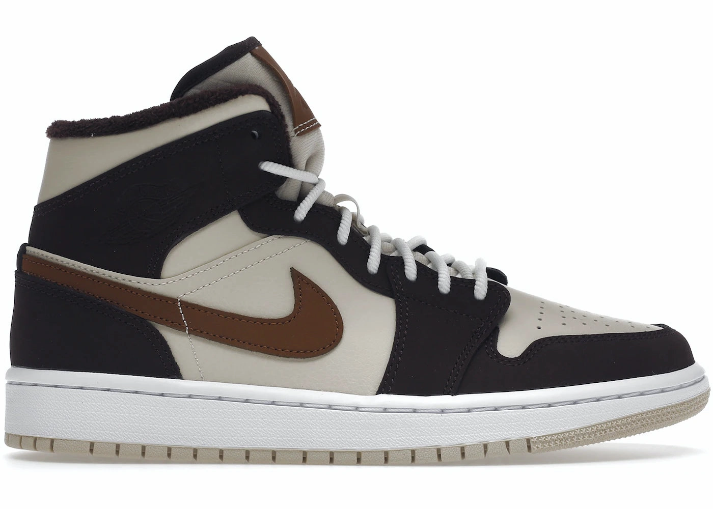 Quick Slip Maximum touch Jordan 1 Mid SE Brown Basalt Oatmeal