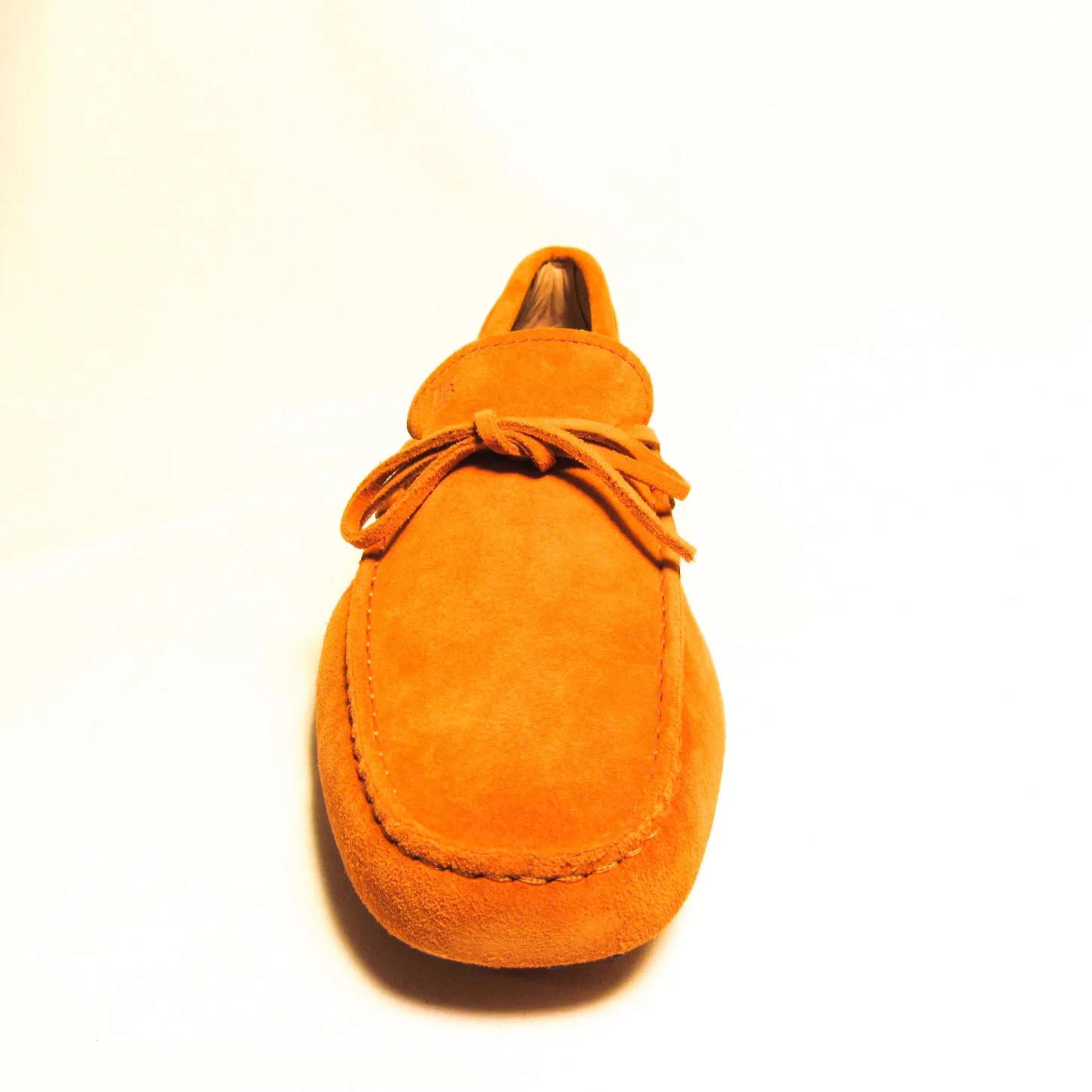 Tod's Suede Tie Moccasins - Orange