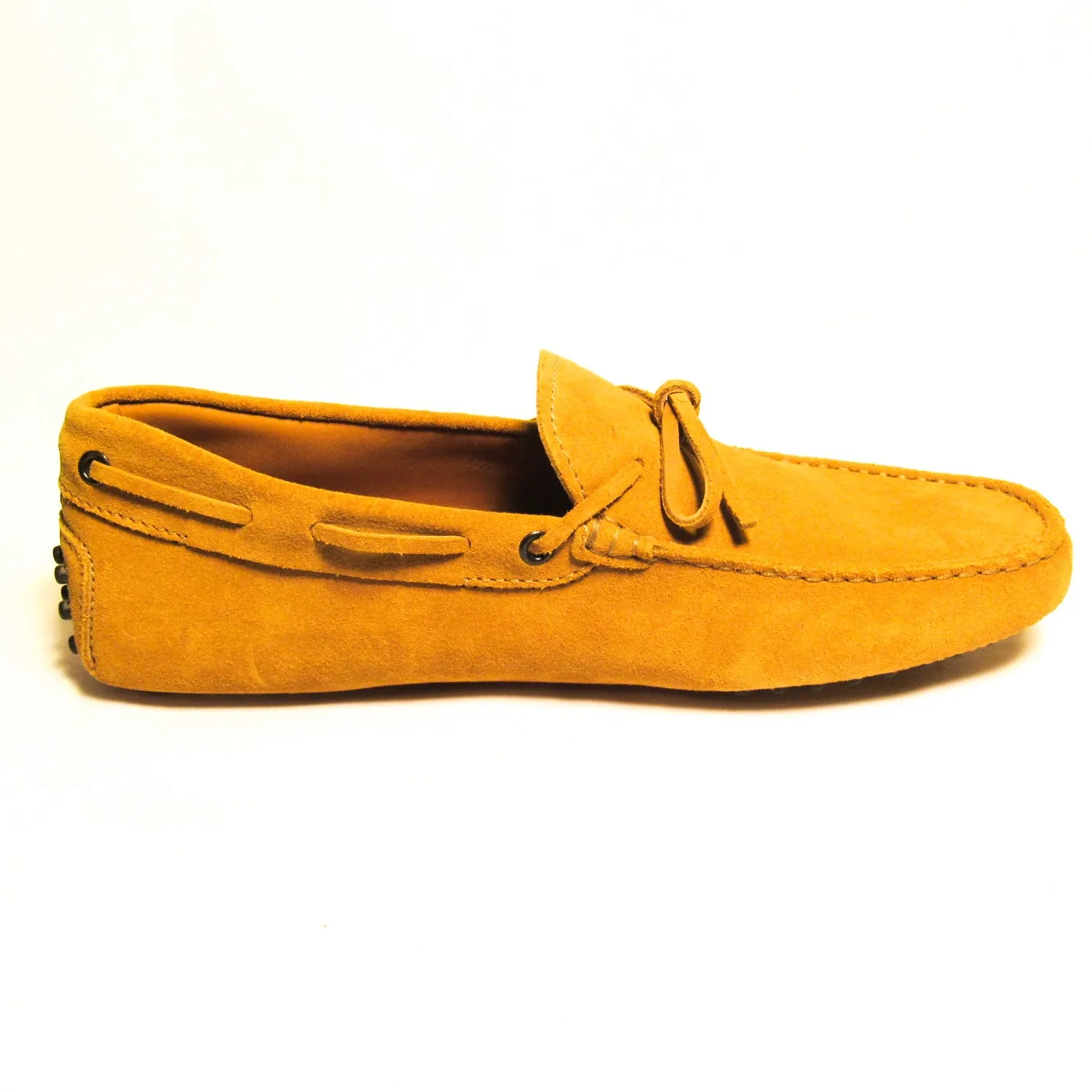 Tod's Suede Tie Moccasins - Yellow