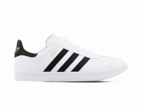 Anti Slip Pattern Tenis Gazelle Blanco Negro