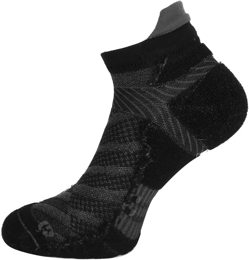 Toes&Feet Men's Anti Odor Quick Dry Cushioned Low Cut Compression (20-30mmHg) Running Socks