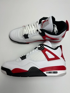 reinforced - toe - area - durability shoes running in flat terrain shoes Air Jordan 4 "Red Cement"