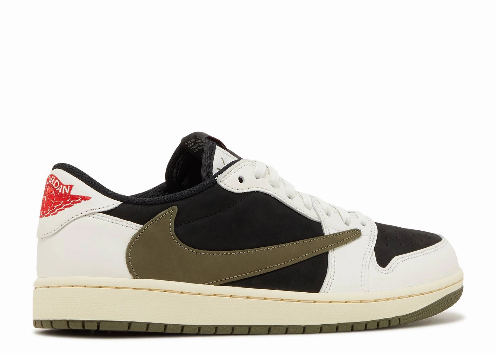 Lightweight Responsive Cushioning Jordan 1 Retro Low OG SP Travis Scott Olive (W)