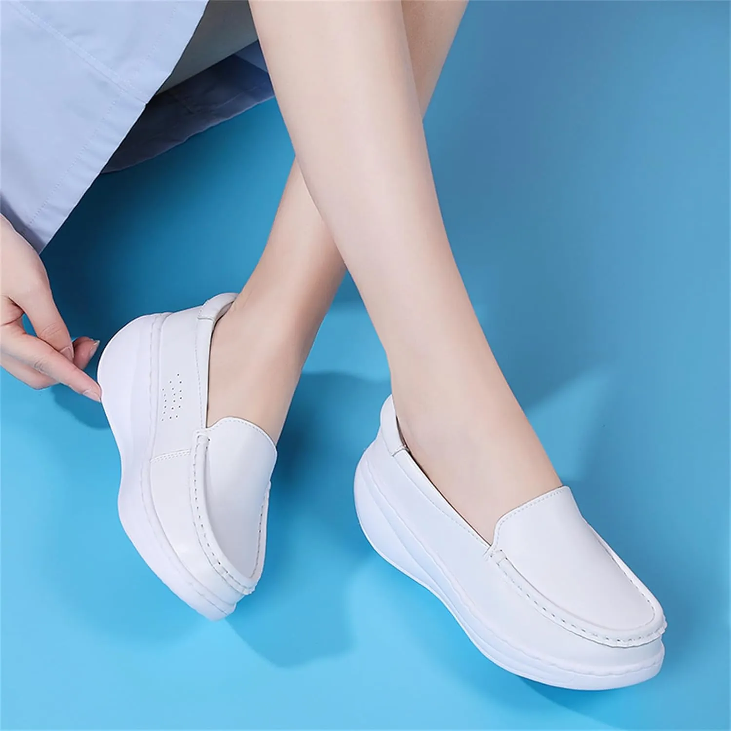 Touchmosees Air Cushion Nurse Sneakers Orthopedic Diabetic Walking Wedge Sneaker Platform Breathable Sneakers