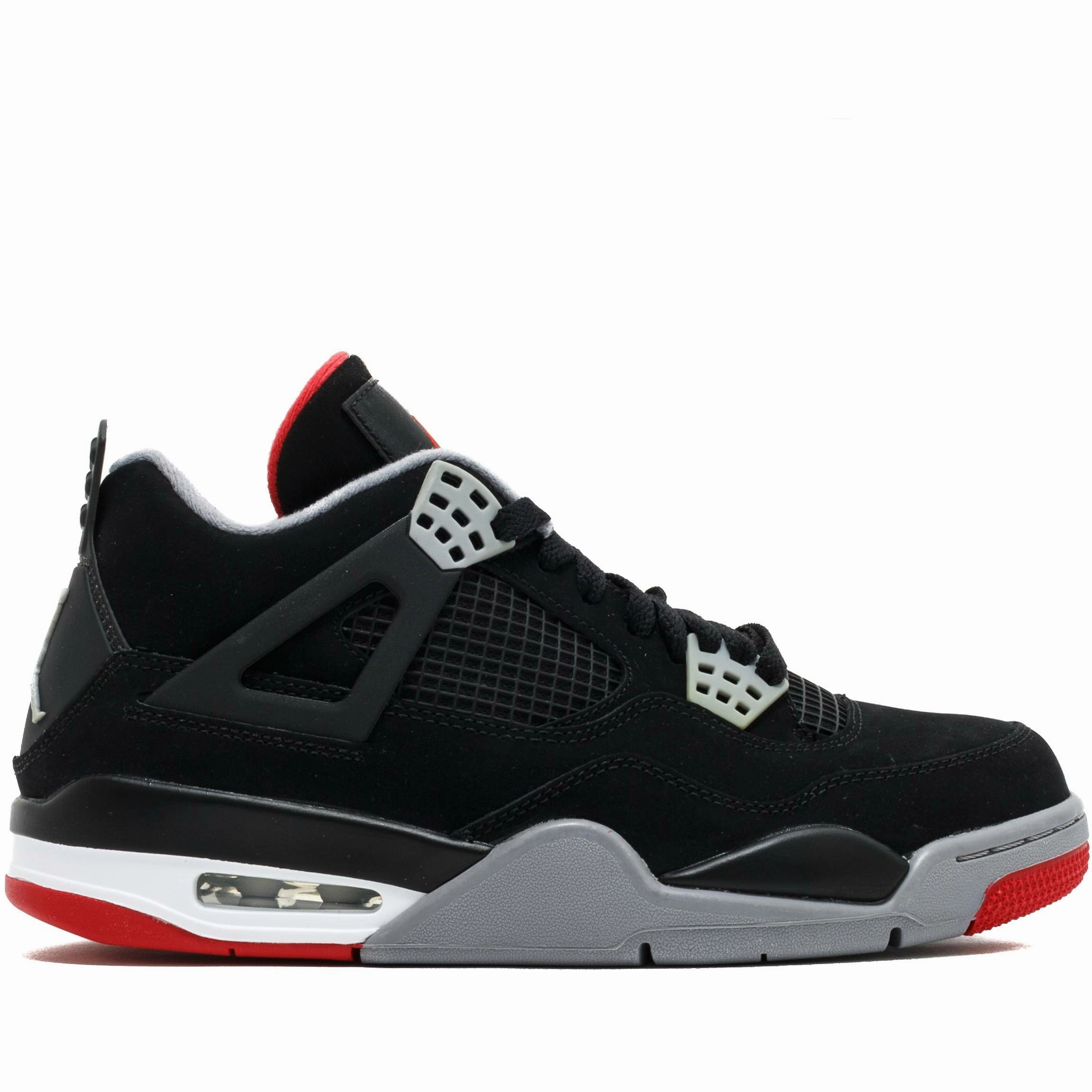 Air Jordan 4 Retro "Bred / Black Cement" (2012) traction - enhanced sole shoes