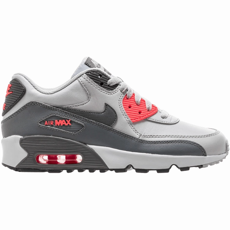 Air Max 90 Leather ??Pure Platinum?? (GS / Juniors) Dual Density Foam TPR Outsole