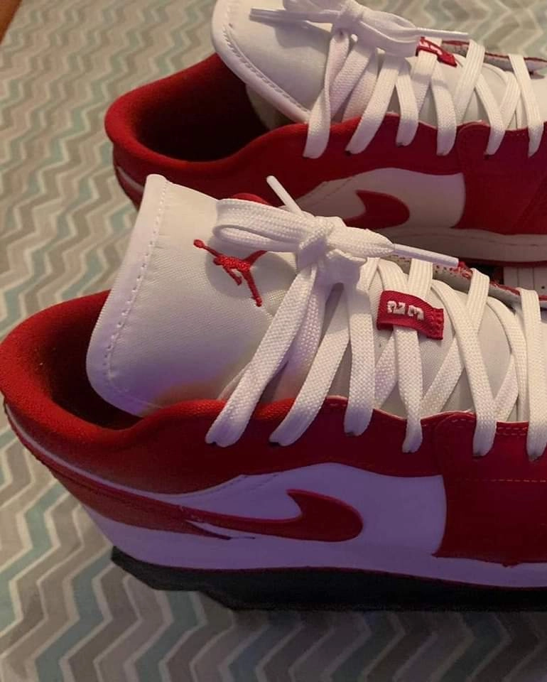 Jordan 1 Low Gym Red White Easy Go