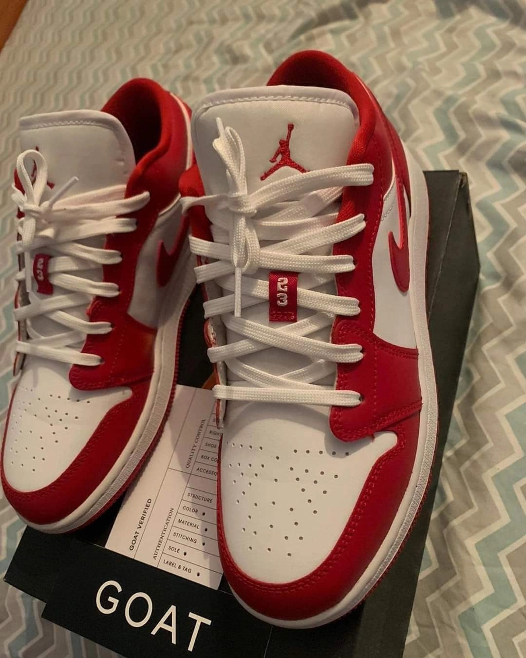 Adaptive Ease Foot alignment Jordan 1 Low Gym Red White