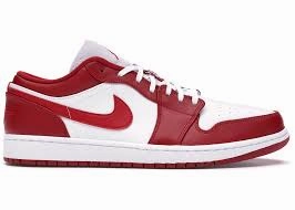Jordan 1 Low Gym Red White Soft Landing All Time