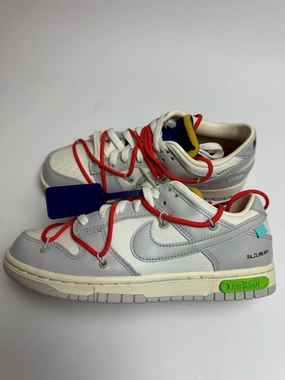 Off White x Nike Dunk Low "Lot 23" running in synthetic tracks shoes running hat