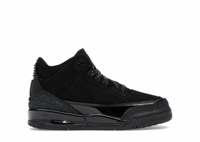 Air Jordan 3 Retro Black Cat (2025) (GS) Reinforced - seams running shoes for men in their 30s