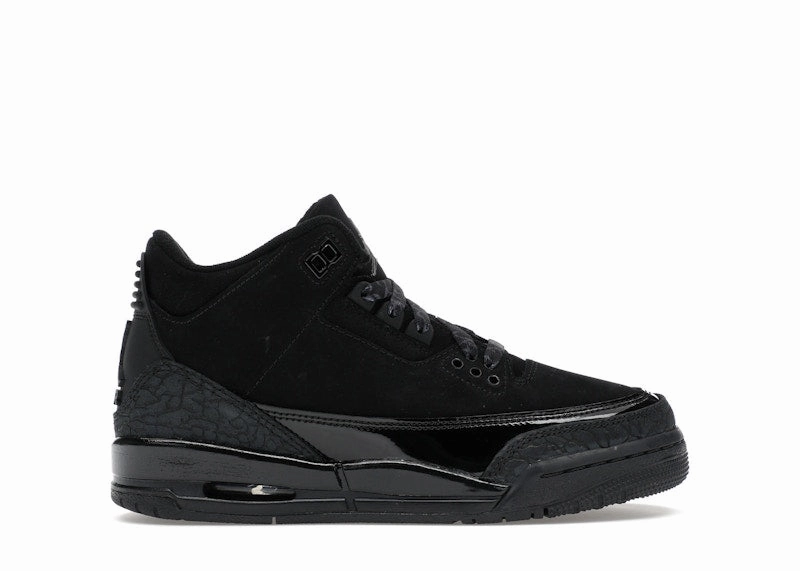 Air Jordan 3 Retro Black Cat (2025) (GS) Reinforced - seams running shoes for men in their 30s